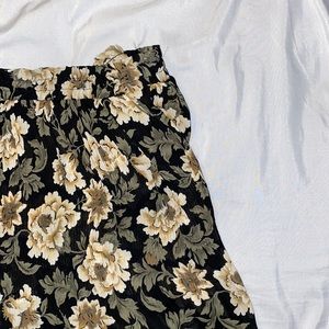 Floral maxi skirt
